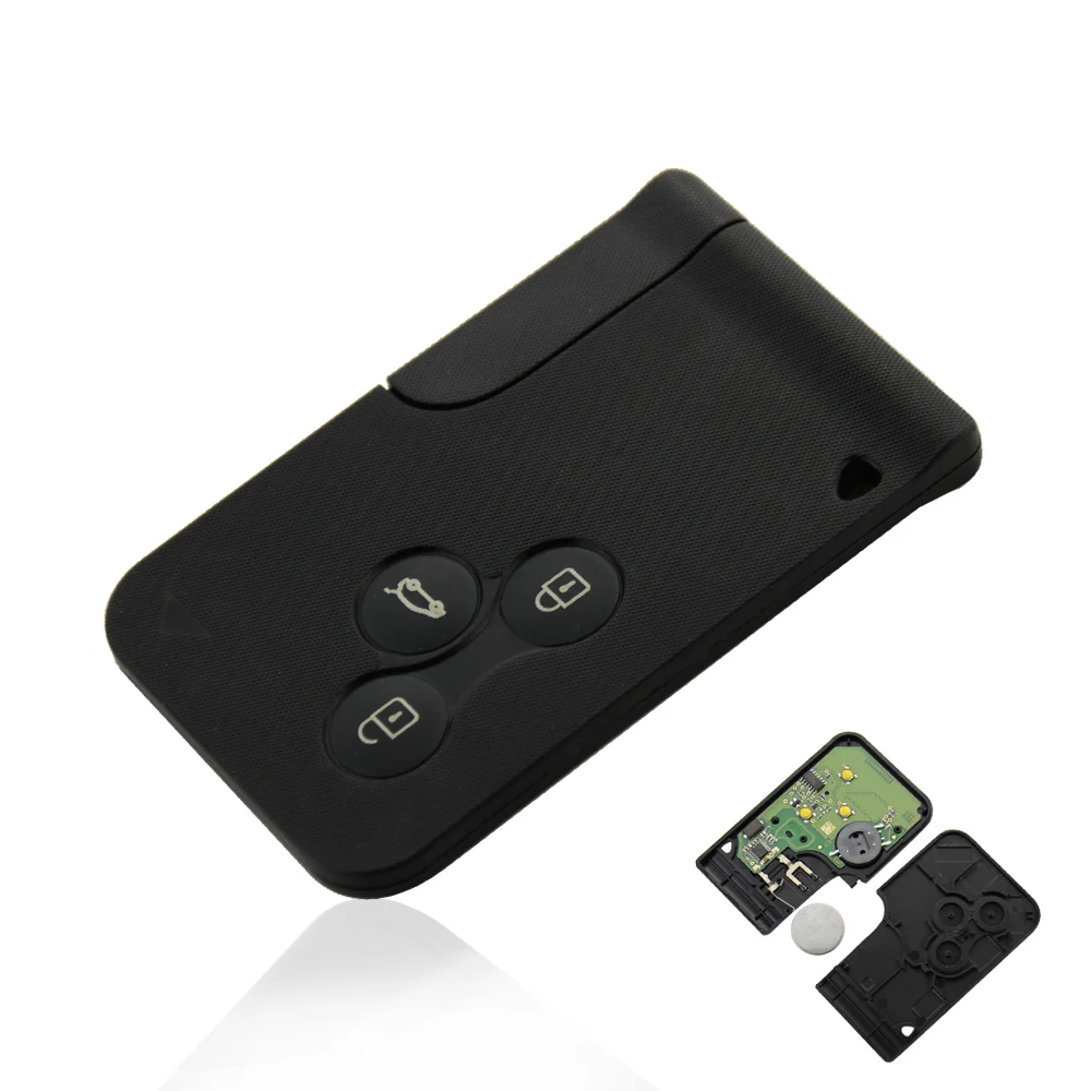 US $58.16 OkeyTech 5PCSLOT Insert Small Car Key Blade Smart Card For Renault Key Megane 2 3 Button Scenic ID46 7947 Chip 433MHZ PCF7947