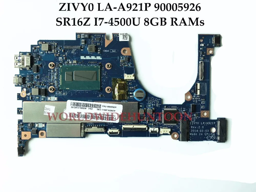 Высококачественная новая материнская плата ZIVY0 LA A921P для ноутбука Lenovo YOGA2 13 FRU:90005926