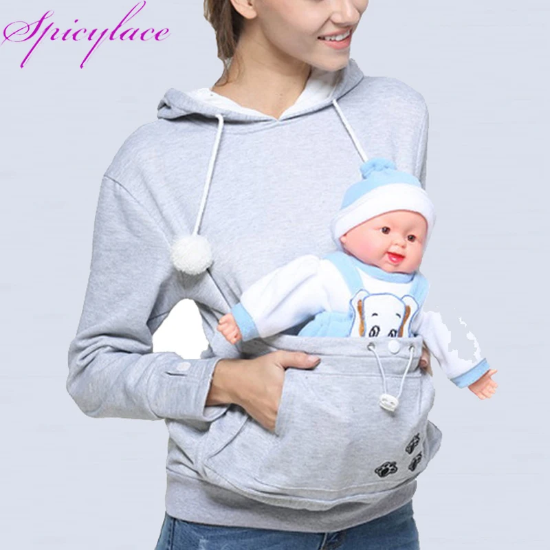 womens kangaroo pocket hoodie