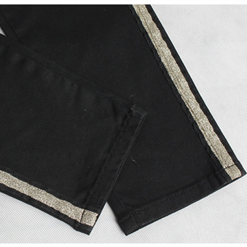 LOGAMI High Waist Skinny Jeans Woman Patchwork Women Jeans Pants Pencil Jeans Femme Black LOGAMI High Waist Skinny Jeans Woman Patchwork Women Jeans Pants Pencil Jeans Femme Black