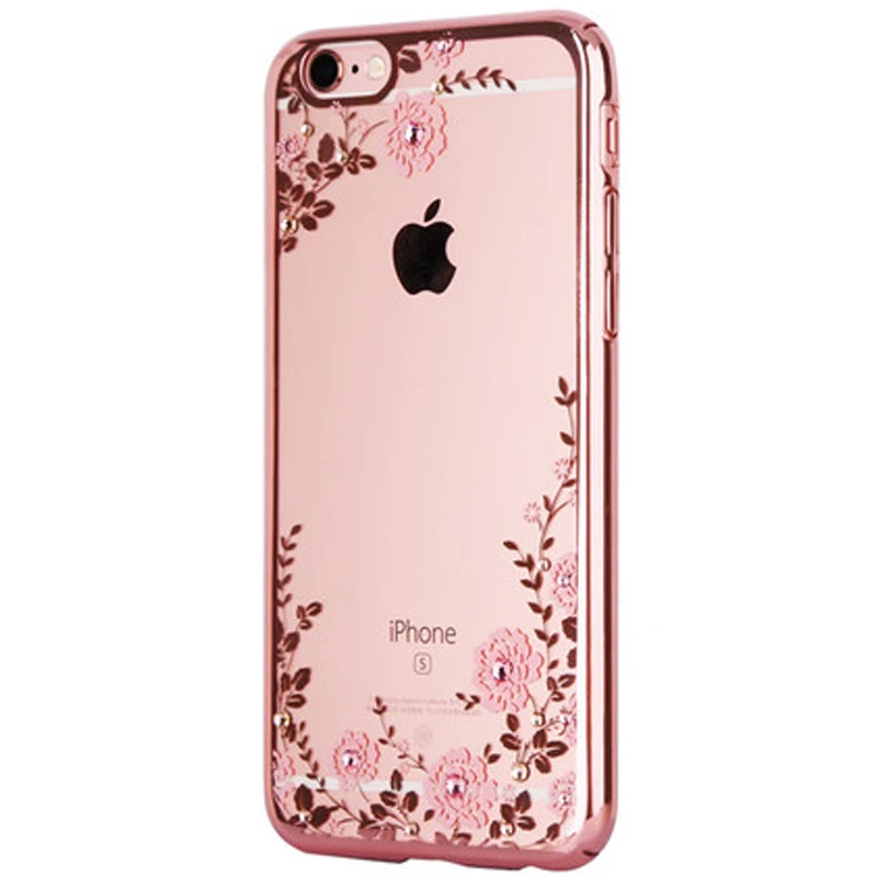 Роскошный чехол для телефона из розового золота apple iphone7 iphone 7 plus прозрачные чехлы