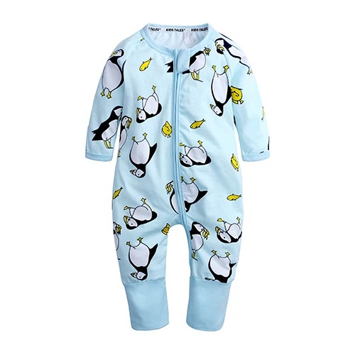 SR373; хлопковые комбинезоны для новорожденных мальчиков и девочек; комбинезон с длинными рукавами и принтом лисы; одежда для сна; костюм для малышей; комбинезоны для малышей; одежда для малышей - Цвет: 003