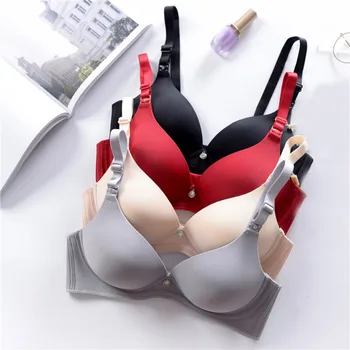 

Women Breathable Padded Push up Wireless Soft Bras Smooth Adjustable Bra Fashion Underwear