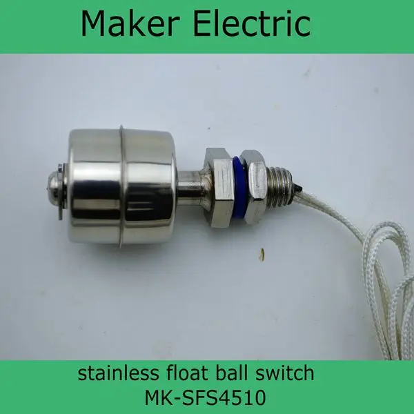 

220V MK-SFS4510 Mini Stainless Steel Tank Pool Liquid Water Level Sensor Horizontal Float Switch Hot Full new