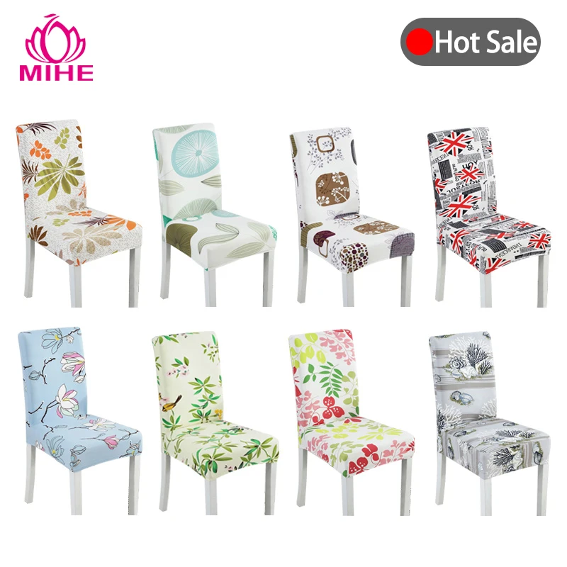 الحديثة طباعة غطاء مقعد الطعام تمتد كرسي حالة دنة مرونة أريكة سيارة المطبخ غطاء مقعد كرسي مأدبة الزفاف غطاء YZT02