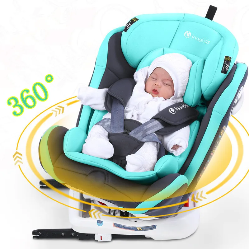 360 rotate child car seat steel frame with ISOFIX interface car safety seats for 03 years old