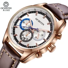 2016 Marque De Luxe OCHSTIN Quartz casual Montres Hommes chronographe Horloge Sport Militaire Bracelet De Mode Montre-Bracelet Relogio Masculino