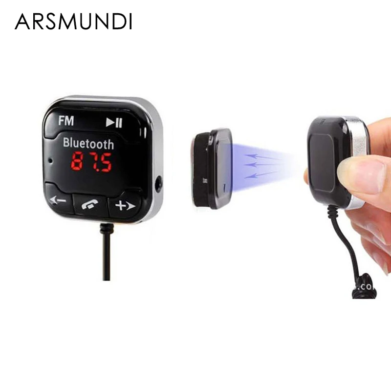 

Magnetic Car Kit Wireless Bluetooth FM Transmitter MP3 Player 3.5mm Audio AUX TF Card Slots Dual USB Car Charger