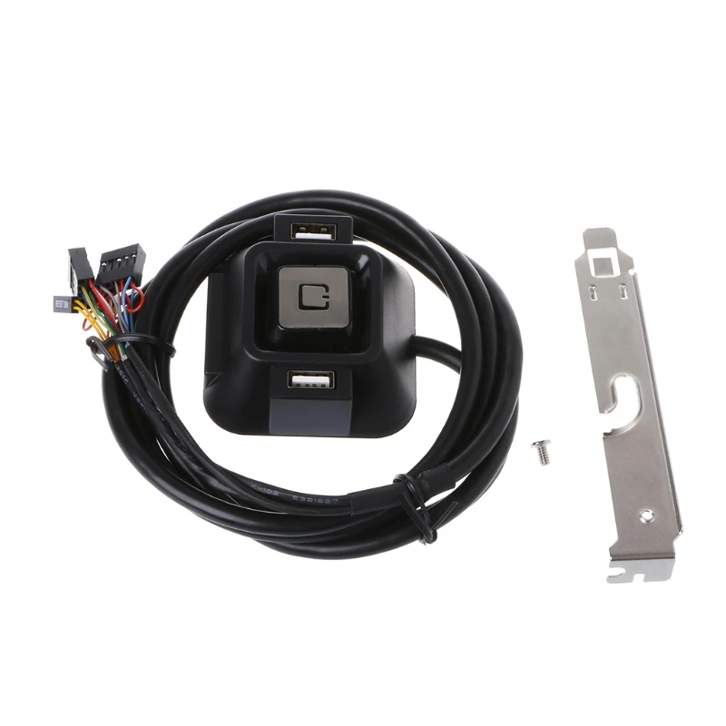 سطح المكتب الكمبيوتر PC حالة امدادات الطاقة على/قبالة إعادة زر التبديل موسع كابل