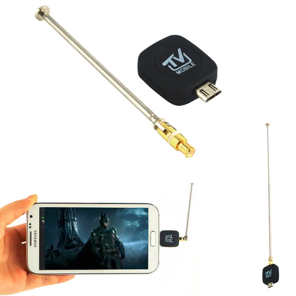 1 шт. USB Mini Micro DVB-T вход цифровое мобильное телевидение тюнер приемник для Android 4,1-5,0 EPG Поддержка HD ТВ приема