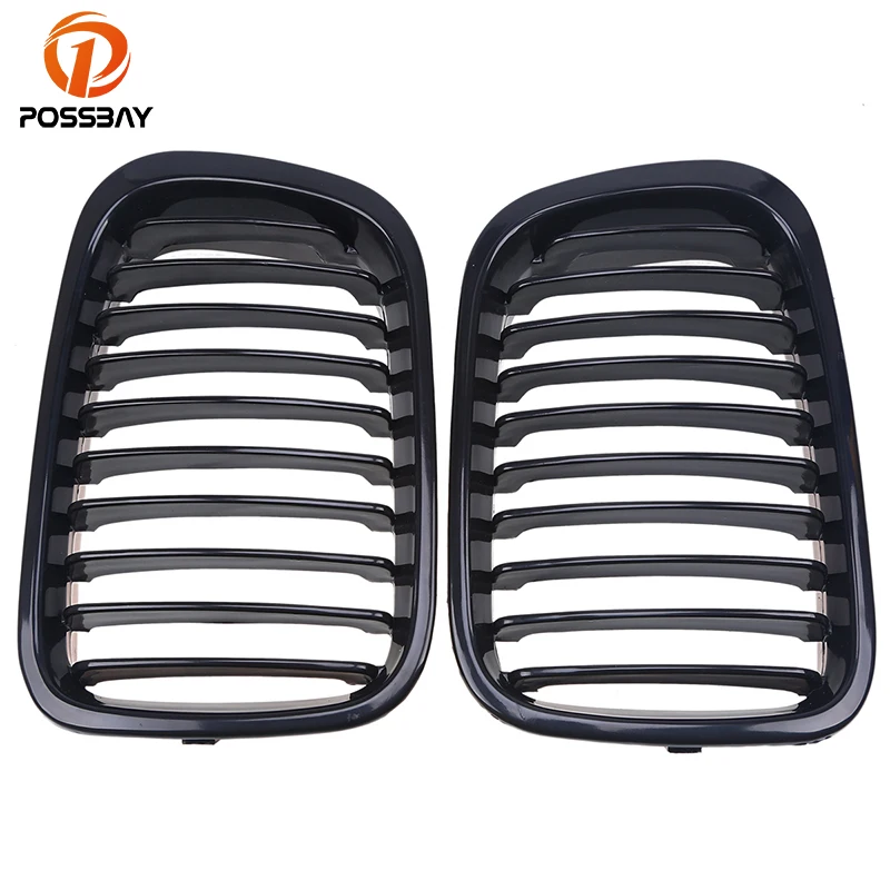 

POSSBAY Car Front Hoods Kidney Sport Grilles for BMW 3-Series E46 Sedan 320td/323i 1998-2001 Pre-facelift Front Racing Grille