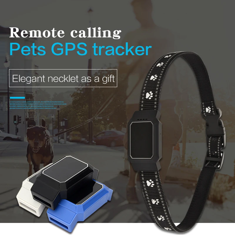 Mini Collar rastreador GPS inteligente para mascotas perros gatos localizador GPS dispositivo de seguimiento Anti-pérdida