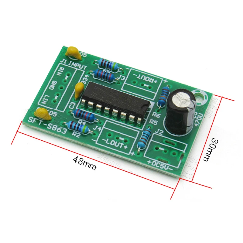 Модуль платы усилителя мощности LM4863 класс электропитания USB усилитель звука AB 3 +