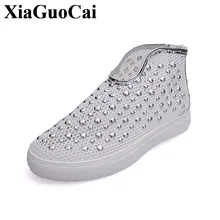 Летняя повседневная обувь; женская дышащая сетчатая обувь без застежки на плоской платформе; модная Женская теннисная обувь, увеличивающая рост