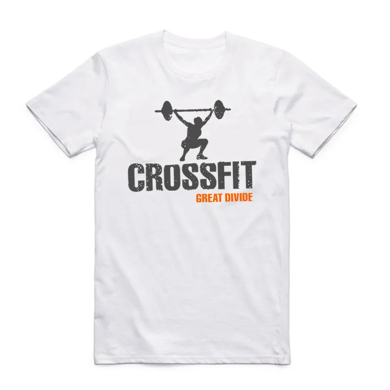 

New T-shirt Men Print Crossfit Skull T Shirt Summer Fashion O Neck Short Sleeve Camisetas Fitness White o-neck tops tees Unisex