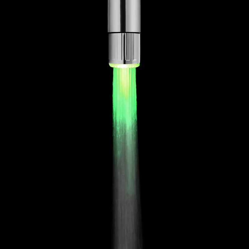 

LED Water Faucet Light Single Color 3 Colors Changing Glow Kitchen Tap Aerators Bathroom Faucet