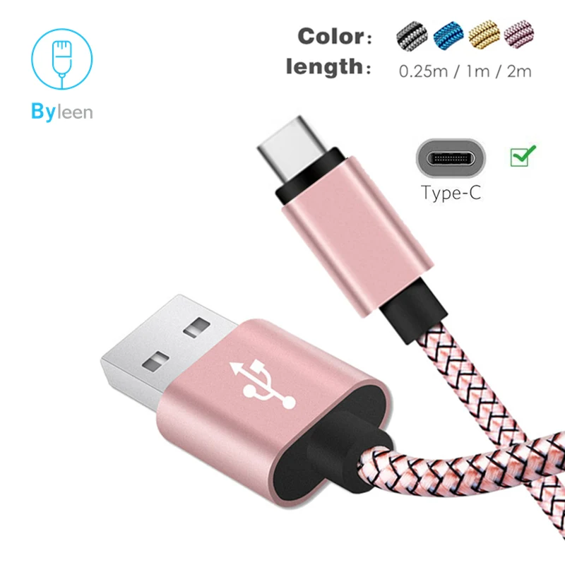 USB C Type кабель для быстрой зарядки Huawei Mate 20 Pro P30 P20 Lite Honor V20 V30 нейлоновый | Мобильные