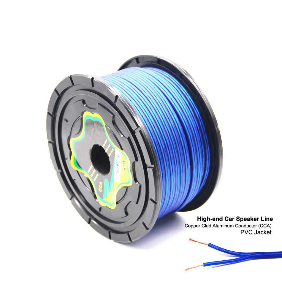 PUZU 45 м синий медный плакированный алюминиевый проводник CCA автомобильный динамик сигнальный кабель для автомобиля аудио стерео усилитель автомобильные аксессуары