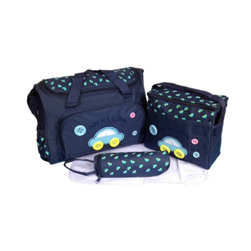 Hot selling 4 pieces/set baby diaper bags 3 color Mommy Bags baby