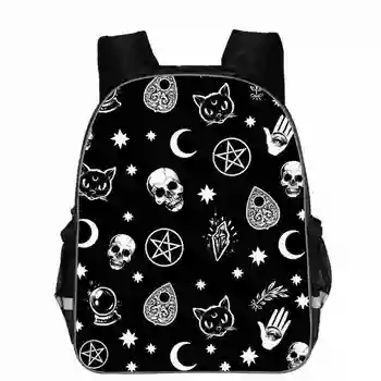 

The Witching Hour Backpack Black Cat For Teenagers Boys Girls Toddler Animal Kid School Book Bags Men Women Rock Mochila Bolsa