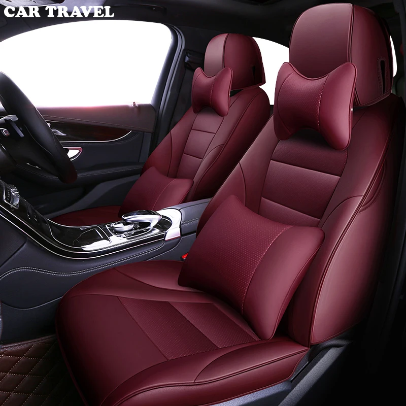 Кожаный чехол для автомобильного сидения Nissan Juke Qashqai X-Trail Volvo V40 XC90 XC60 S60 защитное