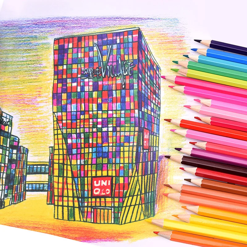 Lápis Comuns 120 cores de lápis conjunto Modelo Número : Colored Pencil Conjunto