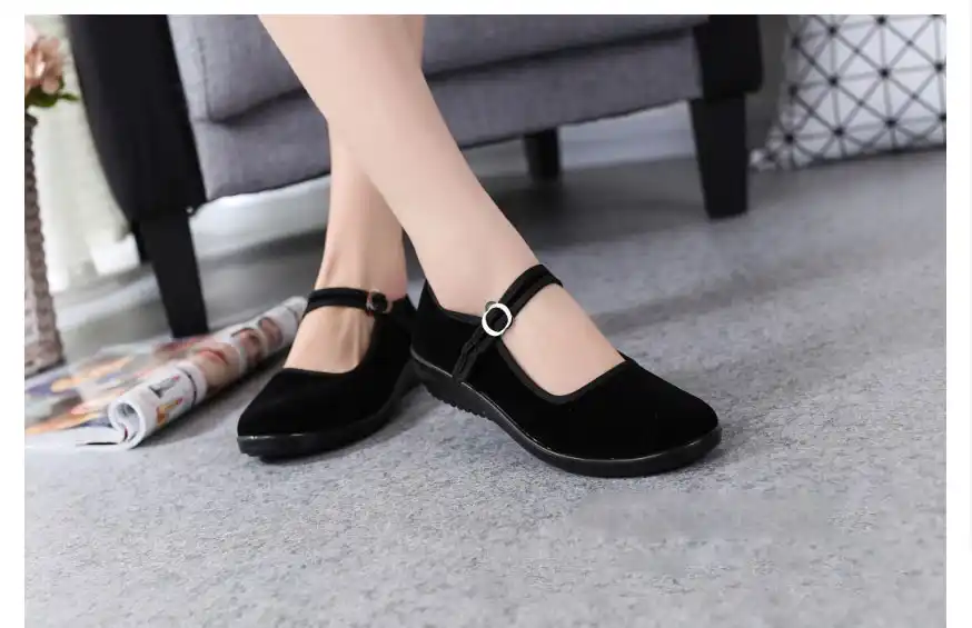 mary jane platform flat comfort shoes