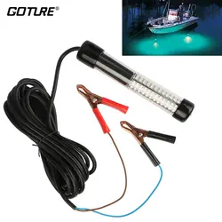 Goture 12 V/10,8 w светодиодный фонарь для рыбалки Погружной с 5 m/5.47yd Шнур белый, синий, зеленый рыболовные принадлежности лампа