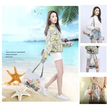 Летняя прозрачная спортивная сумка из ПВХ на открытом воздухе, водонепроницаемая сумка для плавания, дорожная сумка из ПВХ, спортивная сумка для плавания