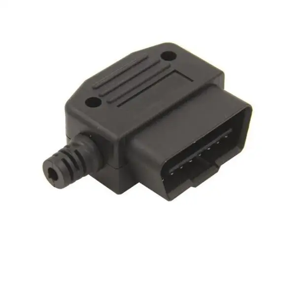 

50pcs/Lot! wholesale J1962F OBD2 16Pin Male connector OBD II auto diagnostic cable adapter DIY Shell