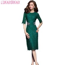 Женское летнее платье, новейшая мода, стрекоза, бисер, кружево, подиумное платье, высокое качество, роскошные дизайнерские Элегантные платья для вечеринок