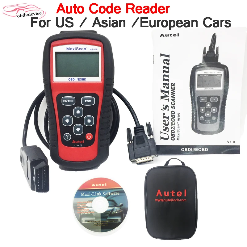 2020 Autel MS509 OBDII Auto OBD2 сканер Maxiscan MS509 автомобильный диагностический многоязычный автомобильный инструмент заводской выпуск 2020 Autel MS509 OBDII Auto OBD2 сканер Maxiscan MS509 автомобильный диагностический многоязычный автомобильный инструмент заводской выпуск