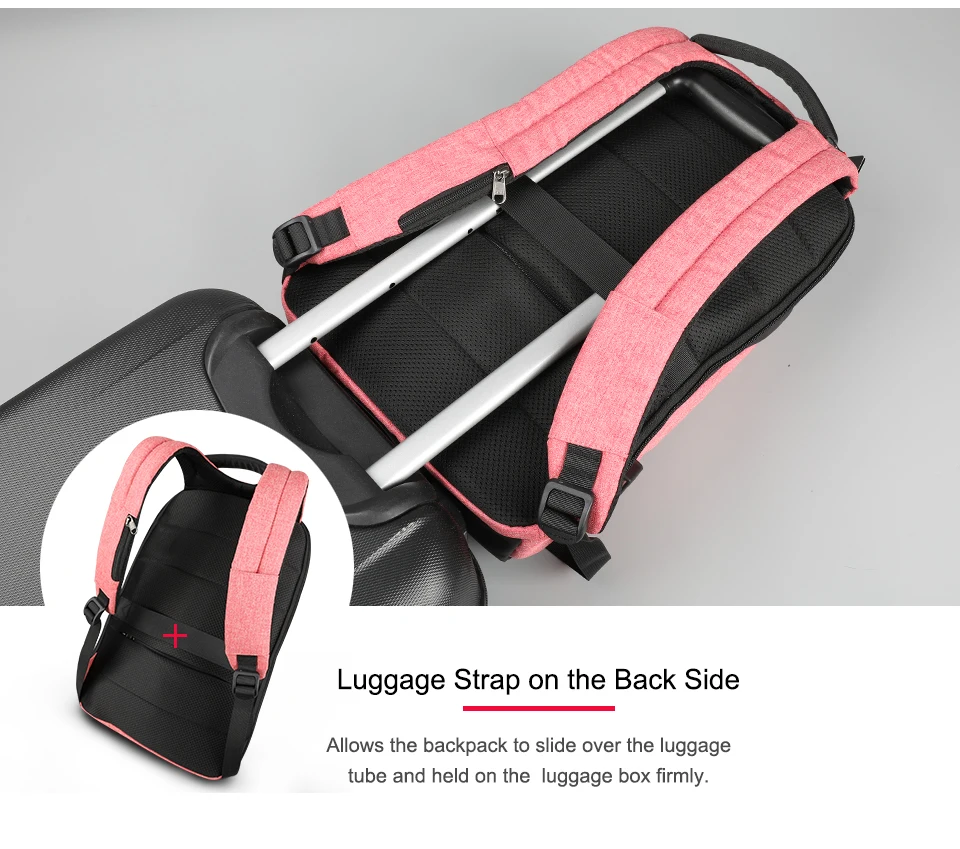 Tigernu Women Anti Theft TSA Lock female Laptop Backpack USB Charge School Bag for Teenager girls Feminine Backpacks Bagpack