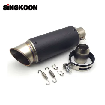 

51/61mm Motorcycle Exhaust Pipe Moto GP Escape Exhaust Scooter Sport Exhaust FOR royal enfield accessories Suzuki sv650 f800gs