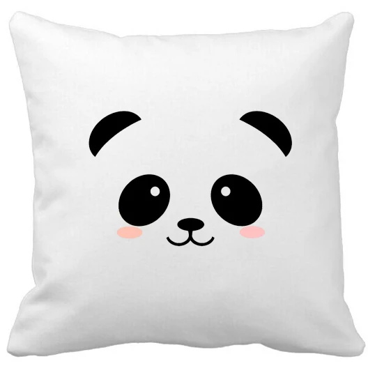 New Cute Panda Face Cushion Cover Lovely Panda Throw ...