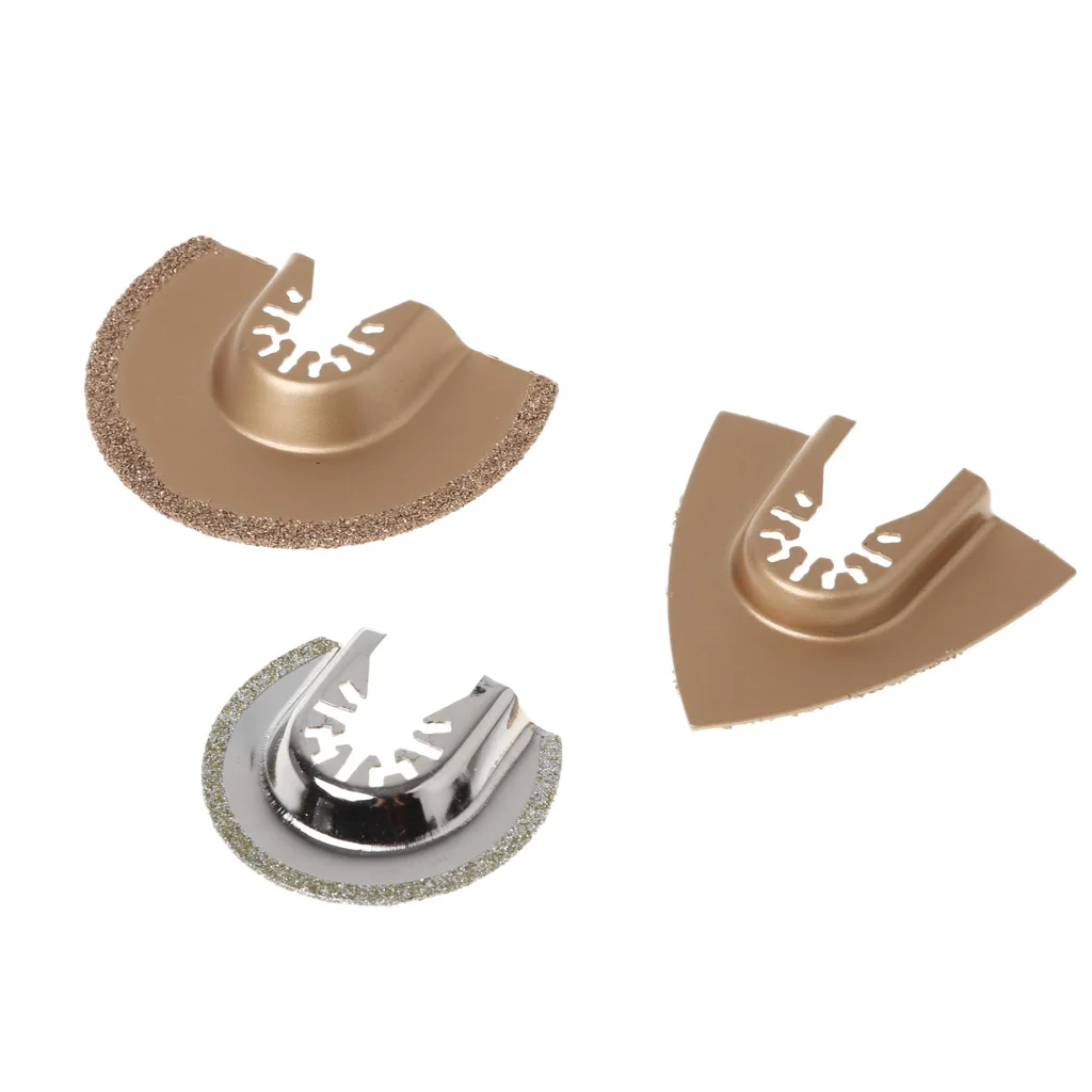 

3Pcs/set Carbide and Diamond Oscillating Multi Tool Saw Blades Power Tools For Fein
