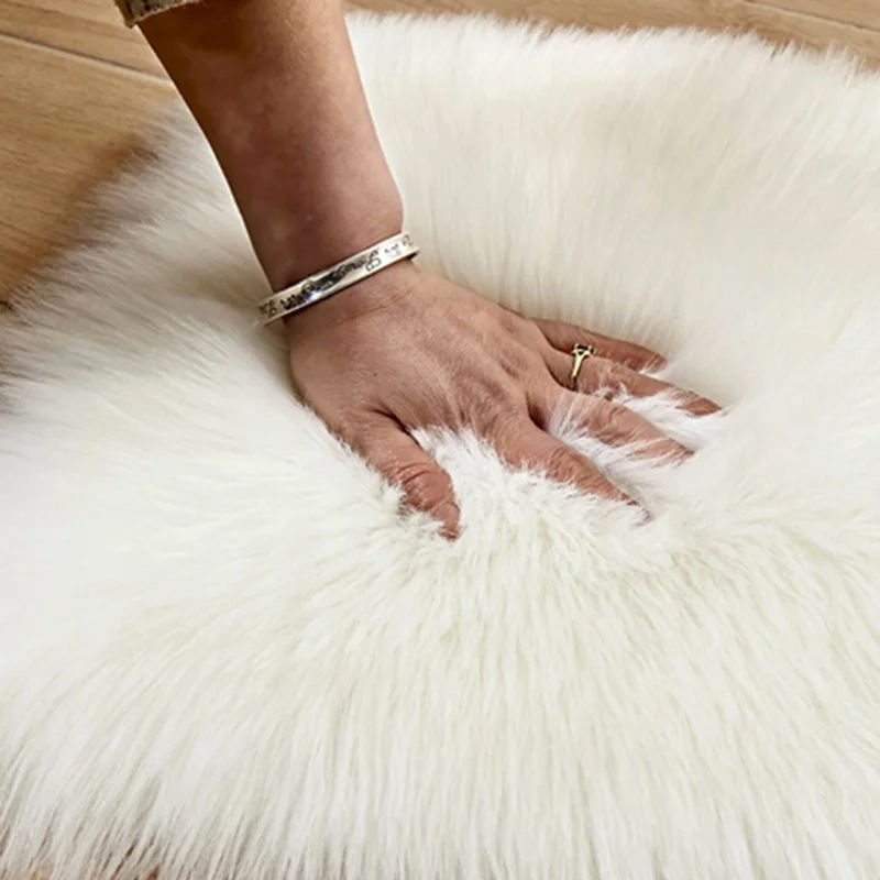 40x50 см шерстяной коврик ковер овчина Искусственная кожа нескользящий ковер спальня ворсистые коврики для дома Badroom ковер alfombra infantil