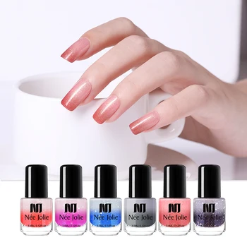 

NEE JOLIE Thermal Nail Polish Glitter Temperature Color Changing Fast Dry Varnish Shinny Shimmer Nail varnish
