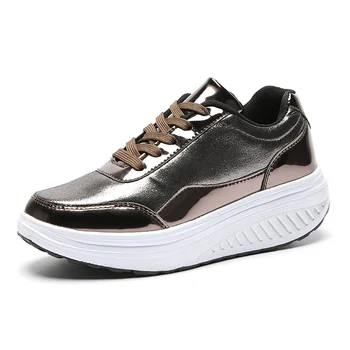 

BALTROP Chic Isure Rocker Women Winter zapatos balancines mujer Women Single Shoe PU Painted Thick Bottom British Wind Lady Shoe