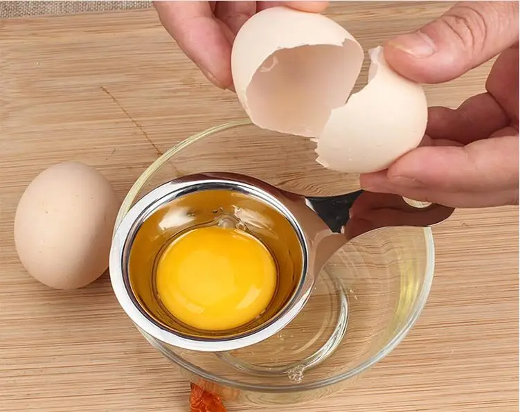 ORGANBOO 1 шт. длинная ручка яйцо белый сепаратор из нержавеющей стали яичный желток фильтр яйцо вителлус делитель кухонные инструменты для выпечки Инструменты
