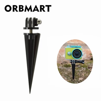 

ORBMART Beach Soil Grass Fixed Tripod Mount Holder Camera Stand For Gopro Hero 5 4 4+ Xiaomi Yi 2 SJCAM SJ4000 Sport Camera