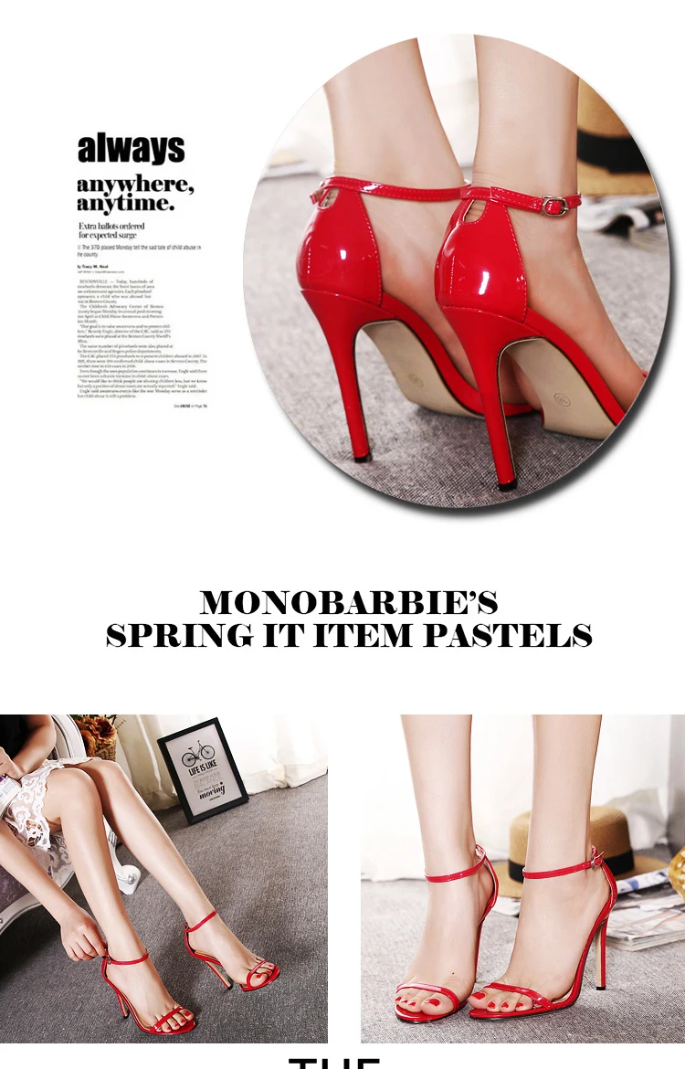 Классические пикантные женские красные свадебные туфли; туфли на высоком каблуке-шпильке с открытым носком; женские босоножки; Цвет черный, красный, телесный, белый; женские босоножки; YMA269