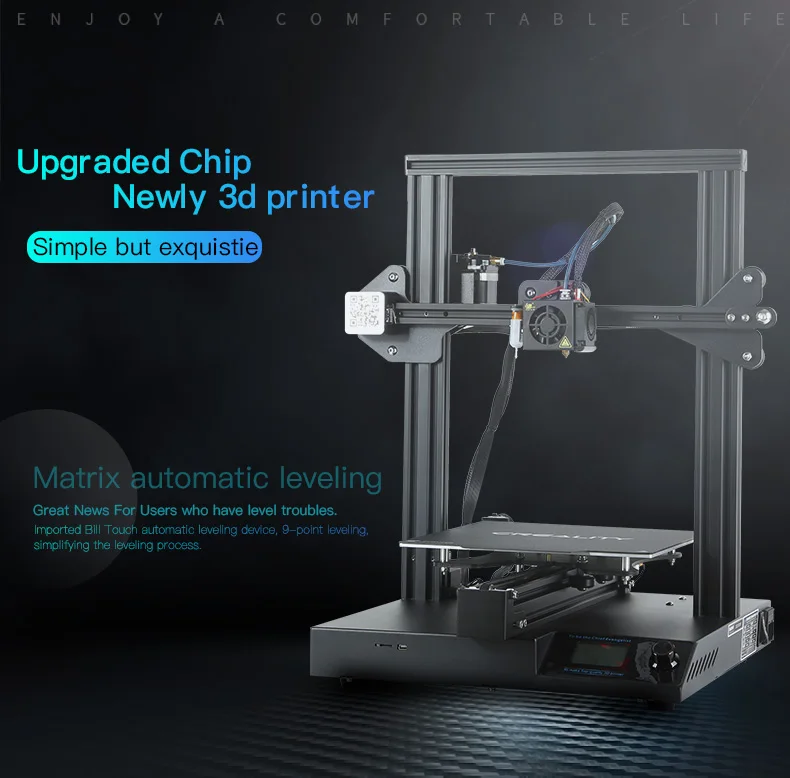 CREALITY 3D CR-20 PRO Upgrade Vision комплект принтеров 24 В Поддержка печать на зуб Сенсорное автоматическое выравнивание кровати быстрый нагрев