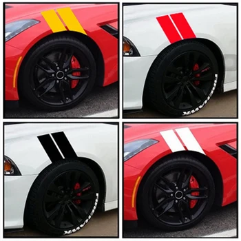 

4Pcs Car Fender Bumper Wheel Eyebrow Warning Sticker For Ford Focus 2 3 Fiesta Mondeo Kuga Kia Rio Ceed Sportage 2017