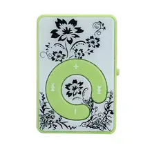 Мини Клип цветочным узором MP3 плеер Media Поддержка микро SD карты памяти хорошие продажи Мини Клип цветочным узором MP3 плеер Z1019