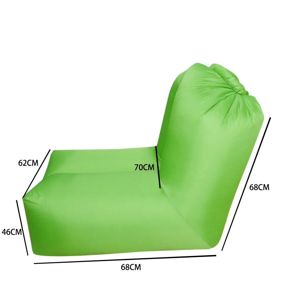 Portable Inflatable Lounger Chair Air Sofa Bed Sleeping Bag with Adjustable Backrest for Indoor Outdoor Camping Beach Park Backyard Pool