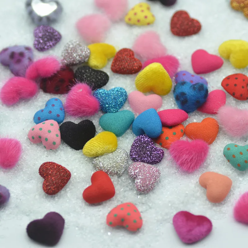 

17mm Fabric Covered Flatback Heart Shape Buttons,Fabric Buttons,Free Shipping