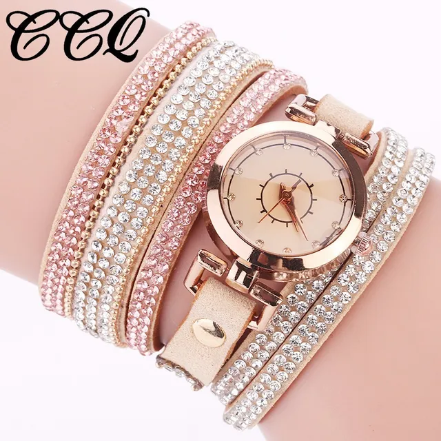 CCQ Brand Fashion Women Rhinestone Bracelet Watch Ladies Luxury Quartz Dress Wat CCQ Brand Fashion Women Rhinestone Bracelet Watch Ladies Luxury Quartz Dress Wat