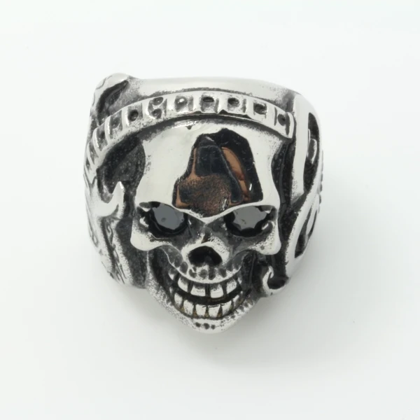 american country music style mens 316l stainlee steel ruby eyes rock roll guitar skull ring - Country Wedding Rings american country music style mens 316l stainlee steel ruby eyes rock roll guitar skull ring - Country Wedding Rings