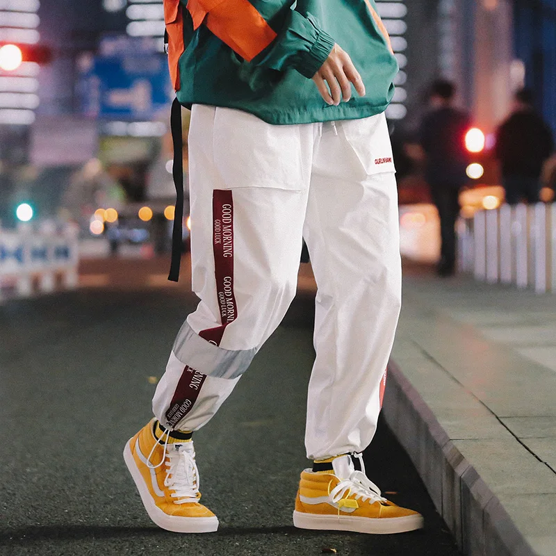 Hip Hop Street Harm Pants Patch Printed Jogger Pant Elastic Waist Mens Sport Casual Trousers New Fashion Summer Plus Size 5XL